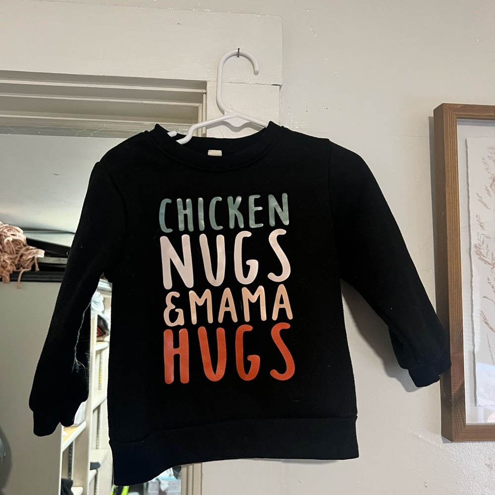 Black Kids Shirt with Colorful Print